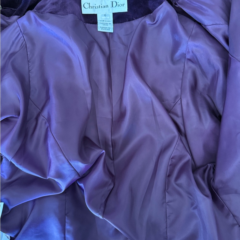 VTG Dior Luxurious Purple Wool Jacket - Picture 8 of 14